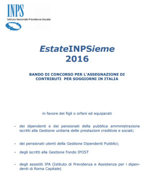 Estate Inpsieme 2016 valore vacanza Inps ex Inpdap